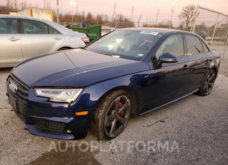 AUDI S4 PREMIUM 2018 vin WAUB4AF4XJA089193 from auto auction Copart