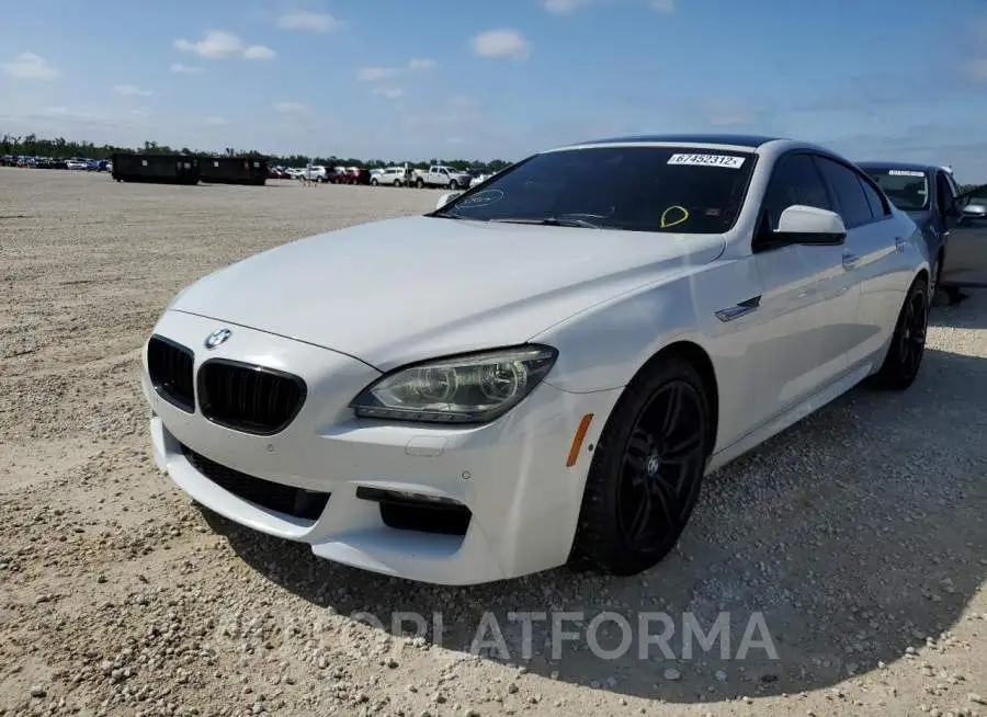 BMW 640 I GRAN 2015 vin WBA6A0C58FD318297 from auto auction Copart