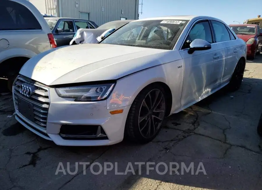 AUDI S4 PRESTIG 2018 vin WAUC4AF43JA003890 from auto auction Copart