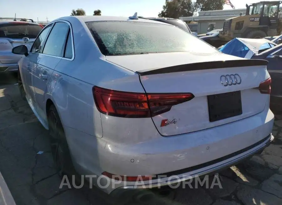 AUDI S4 PRESTIG 2018 vin WAUC4AF43JA003890 from auto auction Copart