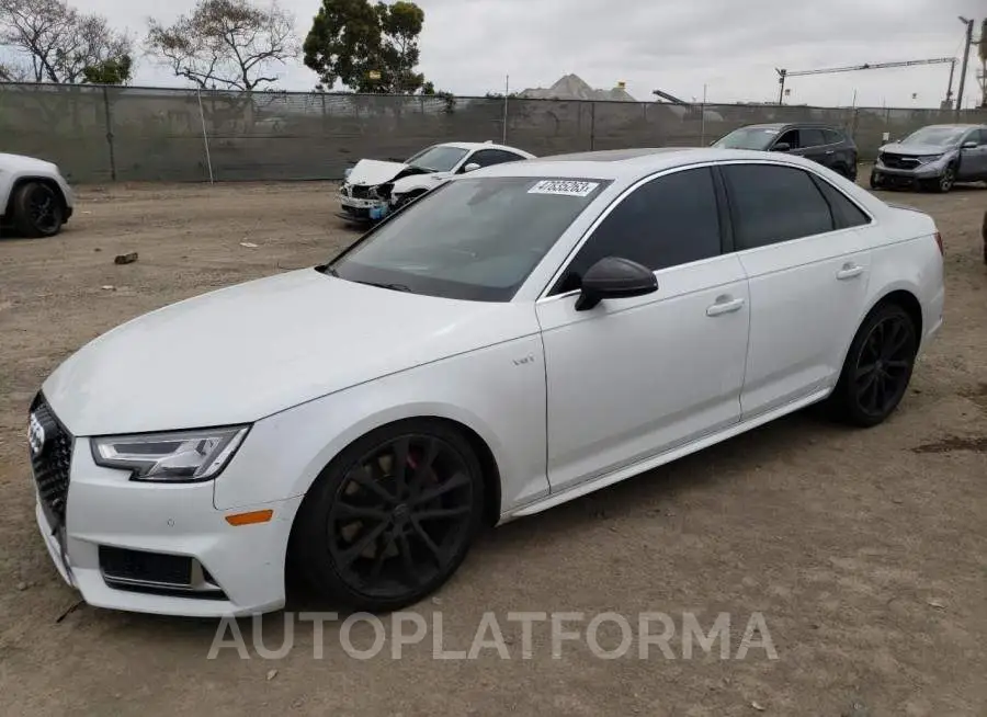 AUDI S4 PREMIUM 2018 vin WAUB4AF43JA003562 from auto auction Copart