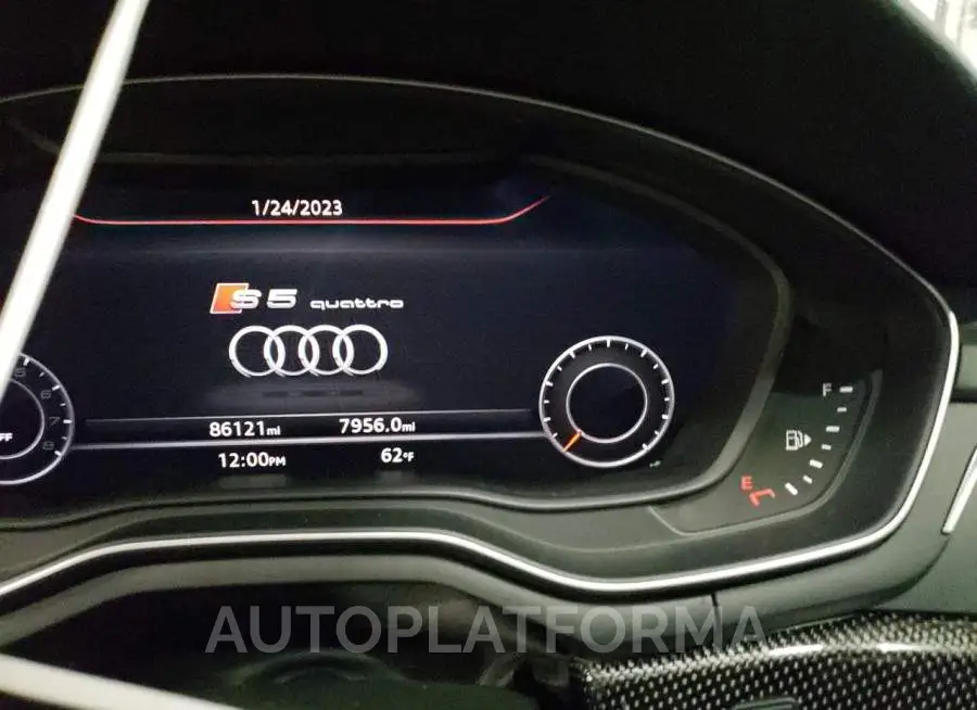 AUDI S5 PRESTIG 2018 vin WAUC4CF50JA032574 from auto auction Copart