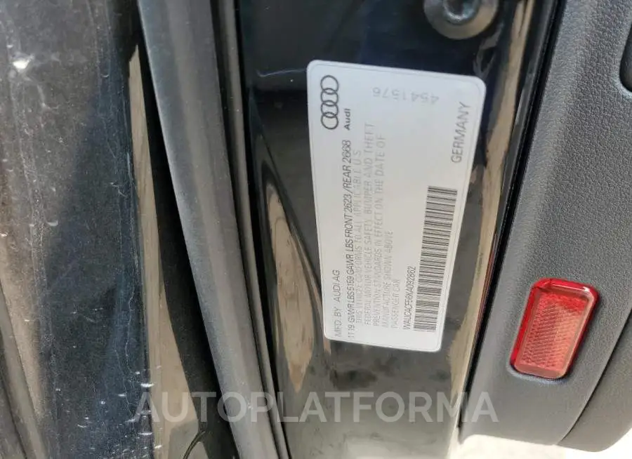 AUDI S5 PRESTIG 2019 vin WAUC4CF56KA092862 from auto auction Copart