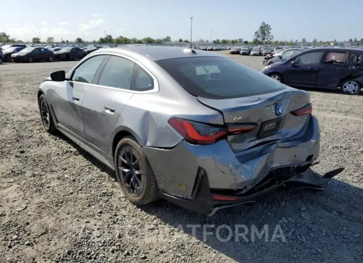 BMW I4 EDRIVE4 2022 vin WBY73AW07NFN08147 from auto auction Copart