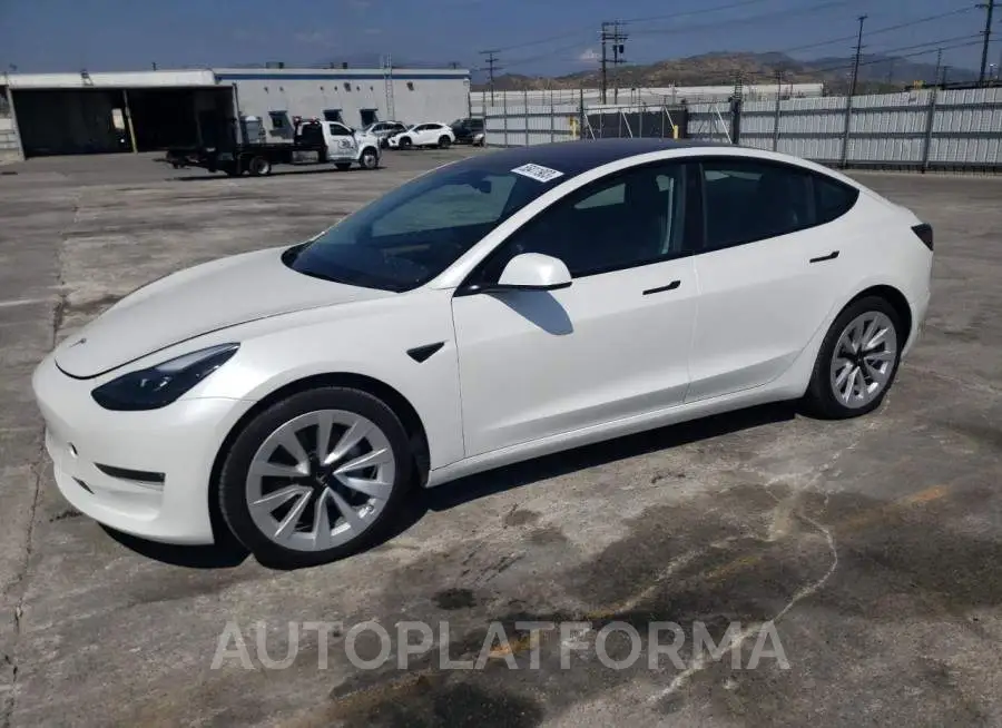 TESLA MODEL 3 2022 vin 5YJ3E1EB8NF137548 from auto auction Copart