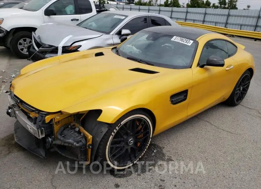 MERCEDES-BENZ AMG GT S 2017 vin WDDYJ7JA1HA010161 from auto auction Copart