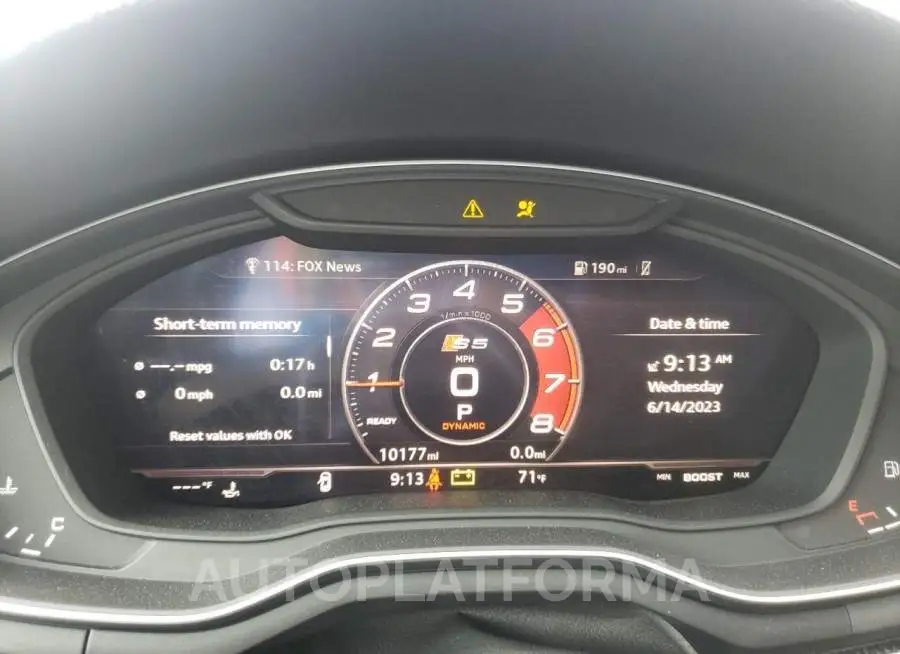 AUDI S5 PREMIUM 2019 vin WAUB4CF53KA069437 from auto auction Copart