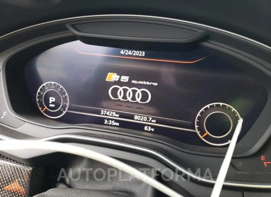 AUDI S5 PREMIUM 2018 vin WAUB4CF54JA054007 from auto auction Copart