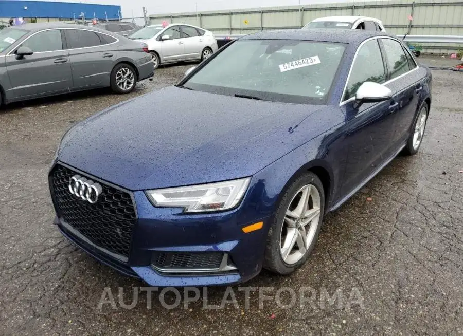 AUDI S4 PREMIUM 2018 vin WAUB4AF44JA199222 from auto auction Copart