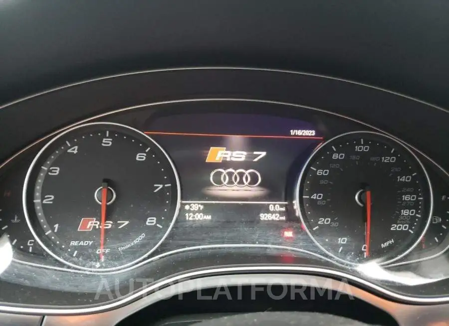 AUDI RS7 2016 vin WUAW2AFC6GN902597 from auto auction Copart