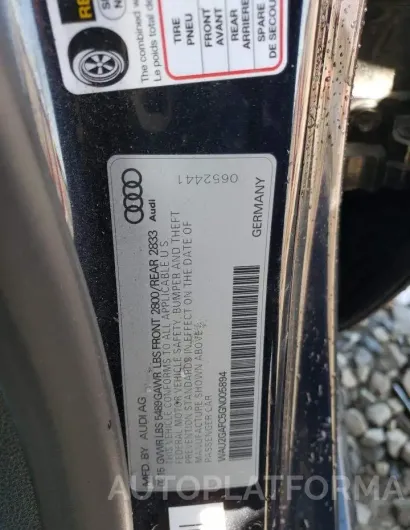 AUDI A7 PRESTIG 2016 vin WAU2GAFC5GN005894 from auto auction Copart