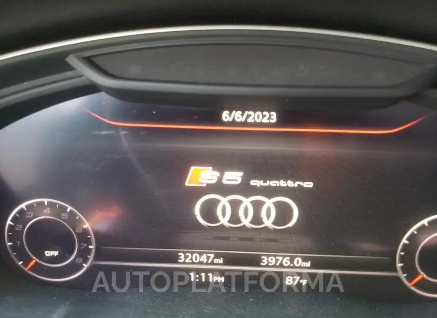 AUDI S5 PREMIUM 2019 vin WAUB4CF54KA099997 from auto auction Copart