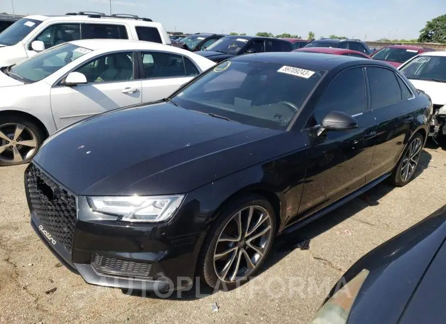 AUDI S4 PREMIUM 2018 vin WAUB4AF41JA200861 from auto auction Copart