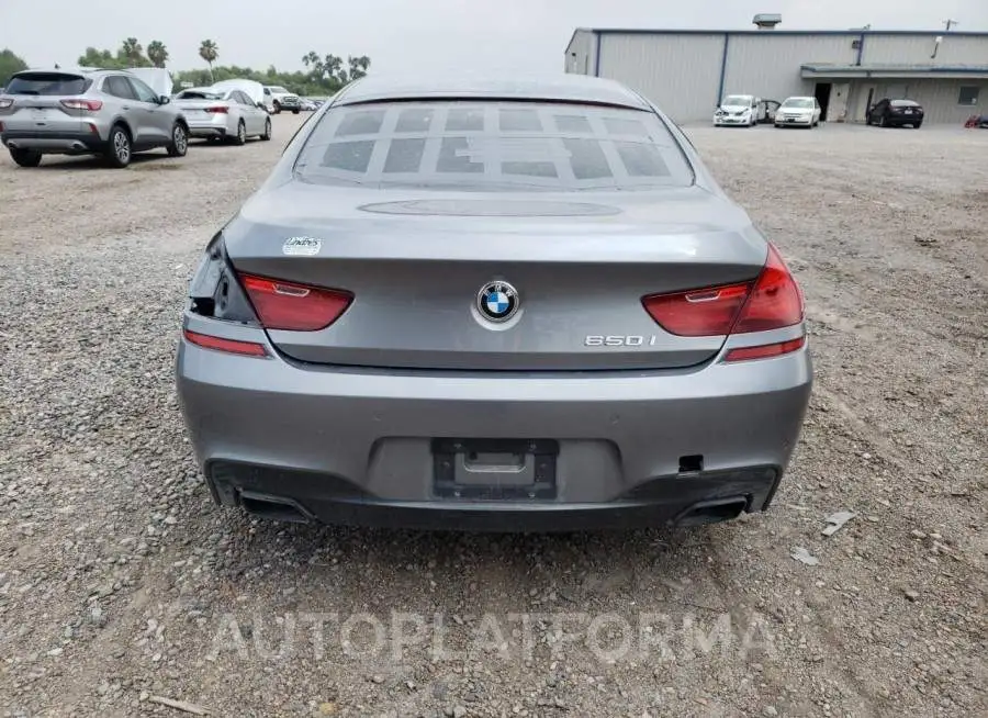 BMW 650 I GRAN 2015 vin WBA6B2C56FD799286 from auto auction Copart