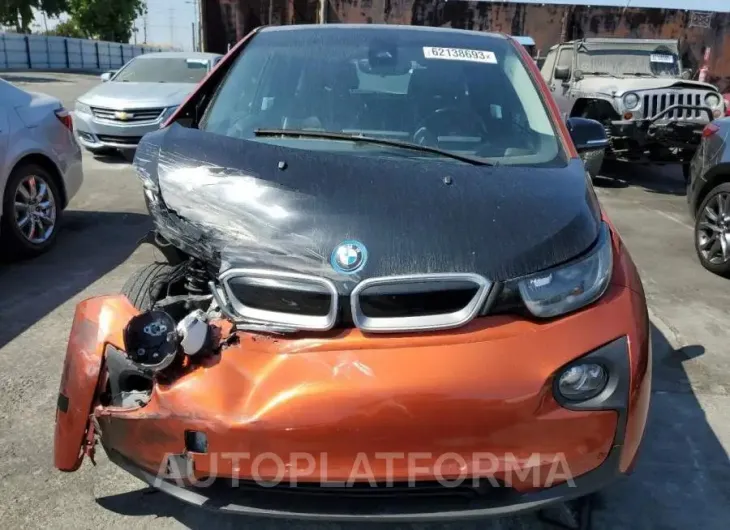 BMW I3 REX 2015 vin WBY1Z4C51FV504267 from auto auction Copart