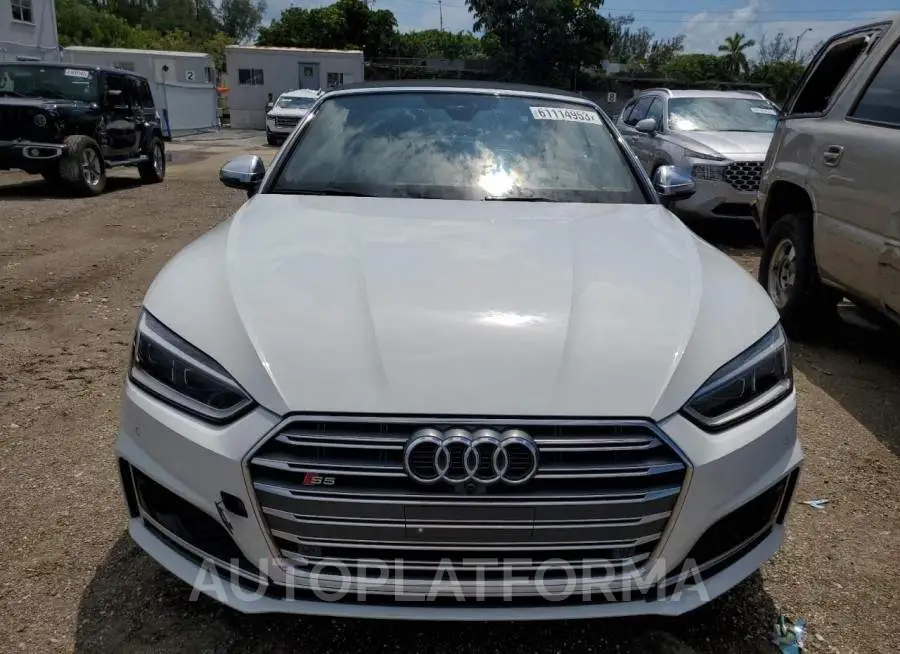 AUDI S5 PRESTIG 2018 vin WAU24GF5XJN008293 from auto auction Copart