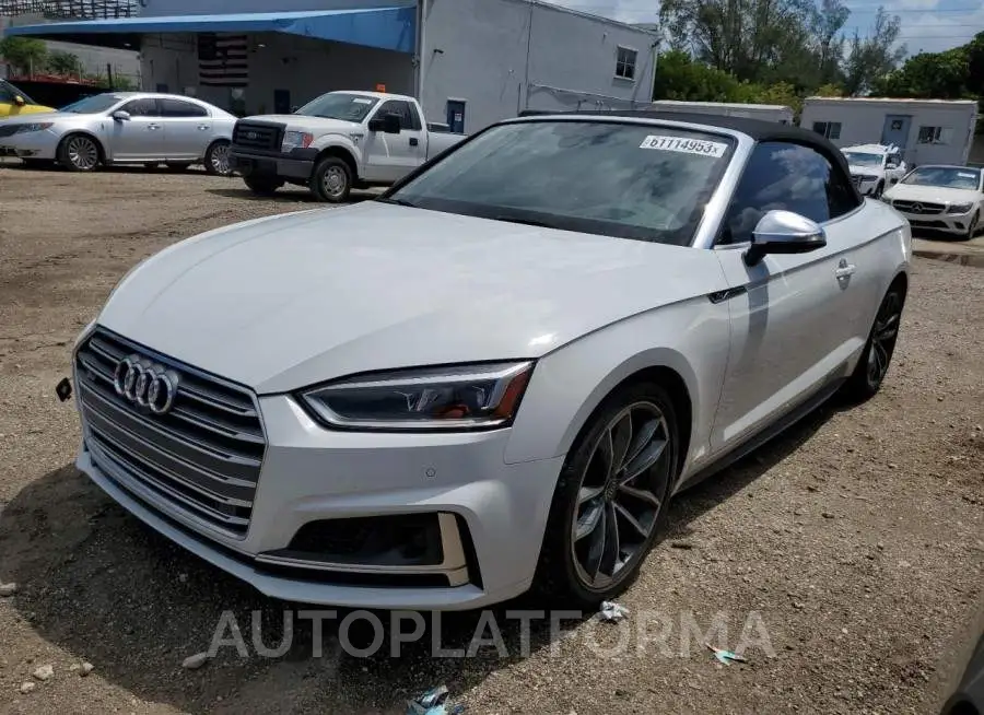 AUDI S5 PRESTIG 2018 vin WAU24GF5XJN008293 from auto auction Copart