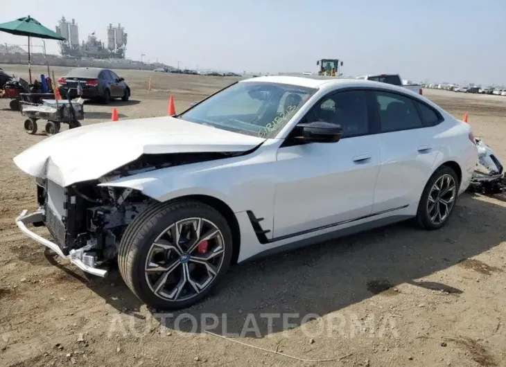 BMW I4 M50 2023 vin WBY33AW0XPFP32305 from auto auction Copart