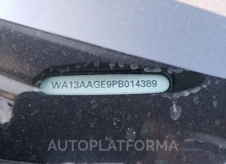 AUDI E-TRON SPO 2023 vin WA13AAGE9PB014389 from auto auction Copart