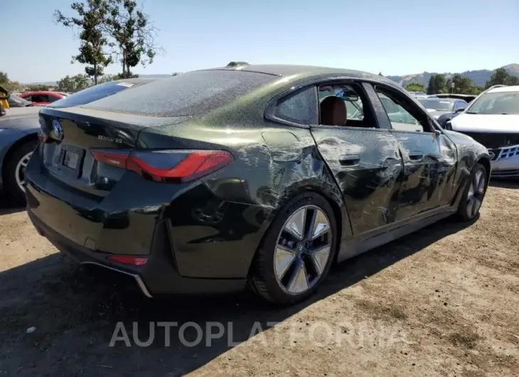 BMW I4 EDRIVE3 2023 vin WBY43AW0XPFR13862 from auto auction Copart