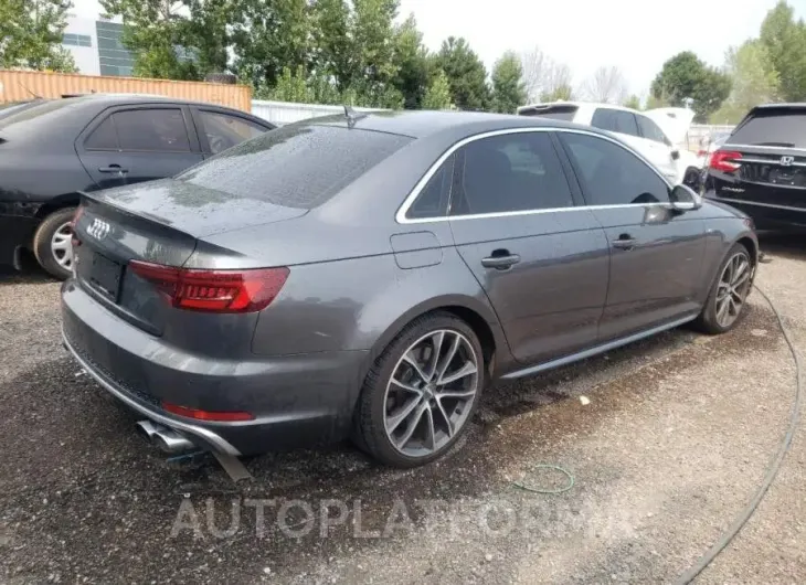 AUDI S4 PRESTIG 2018 vin WAUC4AF4XJA010237 from auto auction Copart