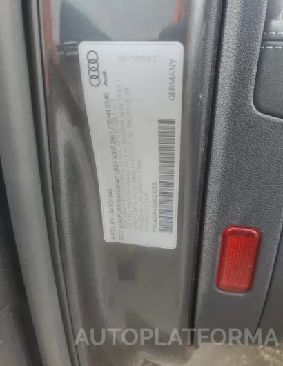 AUDI S4 PRESTIG 2018 vin WAUC4AF43JA024058 from auto auction Copart