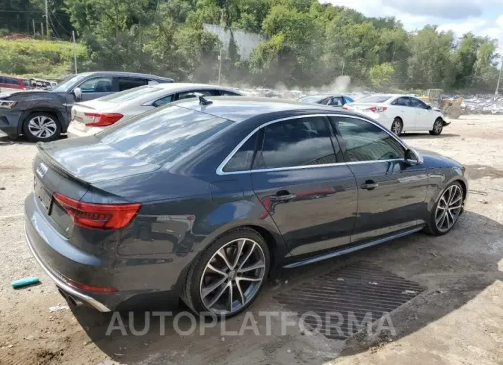 AUDI S4 PRESTIG 2018 vin WAUC4AF46JA001485 from auto auction Copart