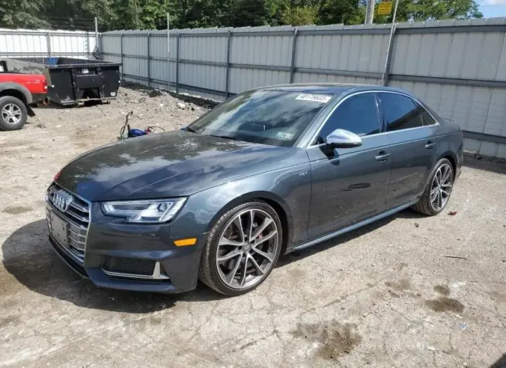 AUDI S4 PRESTIG 2018 vin WAUC4AF46JA001485 from auto auction Copart