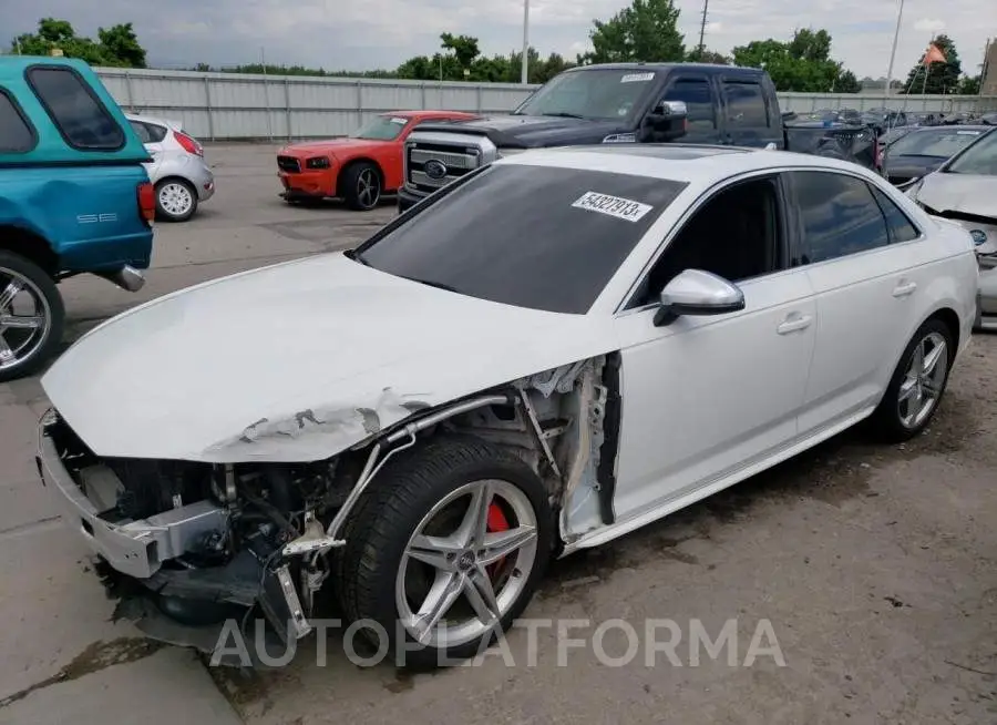 AUDI S4 PREMIUM 2018 vin WAUB4AF42JA172228 from auto auction Copart