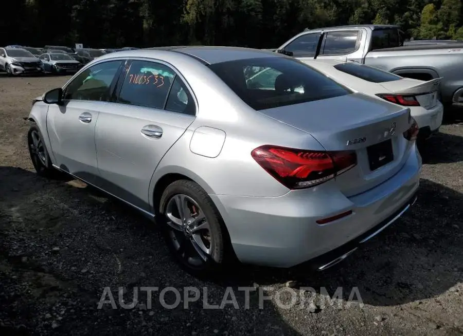 MERCEDES-BENZ A 220 2020 vin W1K3G4EB1LJ228135 from auto auction Copart