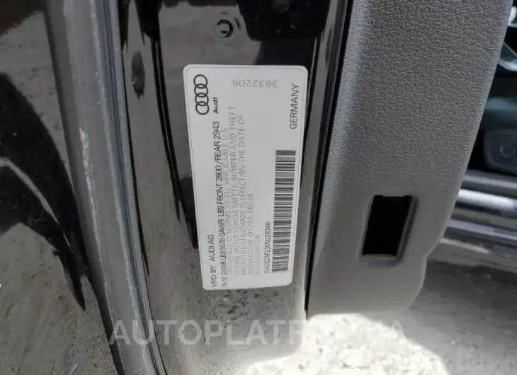 AUDI A7 PRESTIG 2019 vin WAUS2AF23KN028346 from auto auction Copart