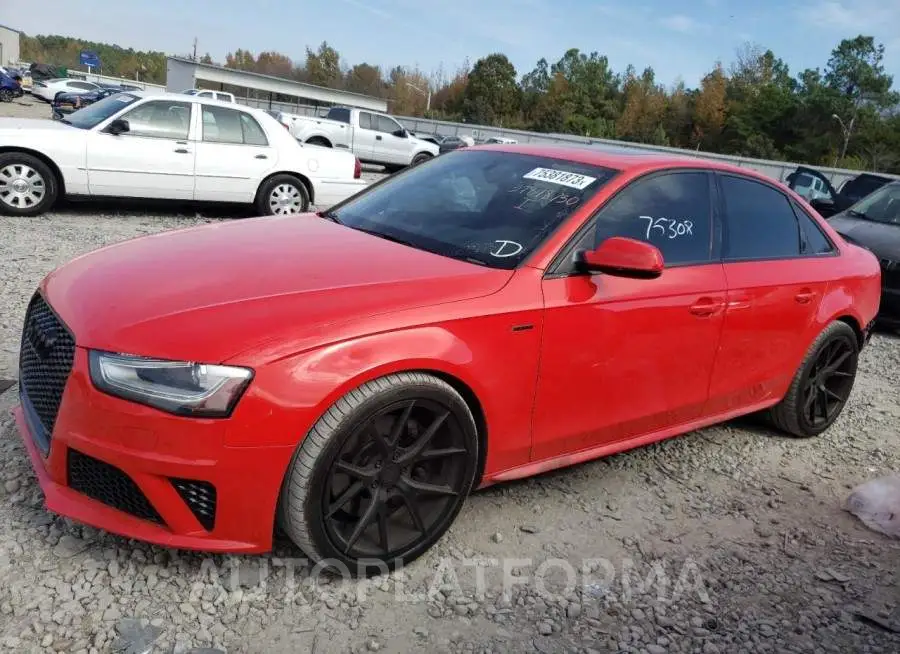 AUDI S4 PREMIUM 2015 vin WAUBGAFL9FA073797 from auto auction Copart