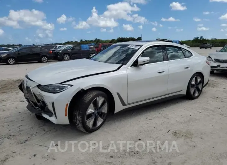 BMW I4 EDRIVE4 2023 vin WBY73AW02PFP79569 from auto auction Copart