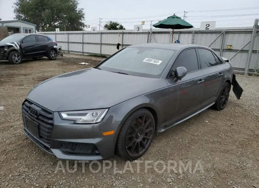 AUDI S4 PREMIUM 2018 vin WAUB4AF45JA116607 from auto auction Copart