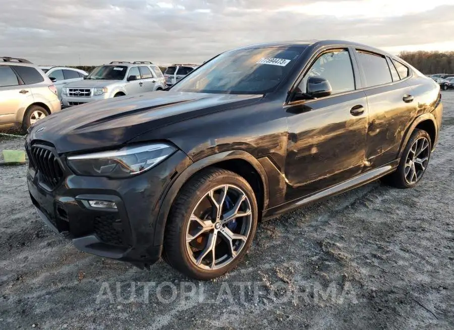 BMW X6 M50I 2021 vin 5UXCY8C01M9G11139 from auto auction Copart