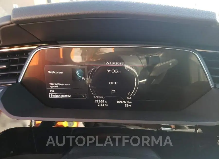 AUDI E-TRON PRE 2019 vin WA1VAAGE0KB005940 from auto auction Copart