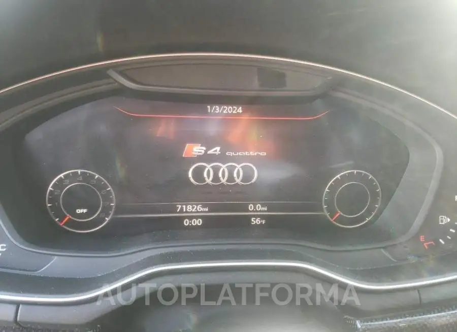 AUDI S4 PREMIUM 2018 vin WAUB4AF4XJA019256 from auto auction Copart