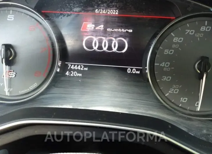 AUDI S4 2019 vin WAUA4AF47KA001651 from auto auction Iaai