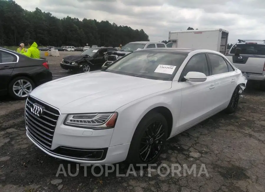 AUDI A8 L 2016 vin WAU34AFD1GN020799 from auto auction Iaai