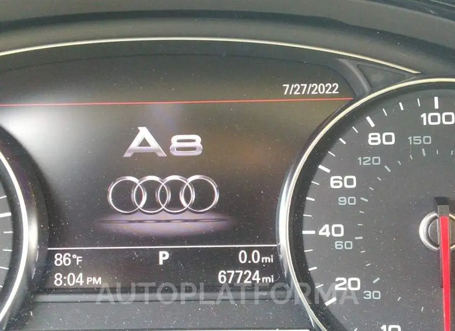 AUDI A8 L 2017 vin WAU44AFDXHN020547 from auto auction Iaai