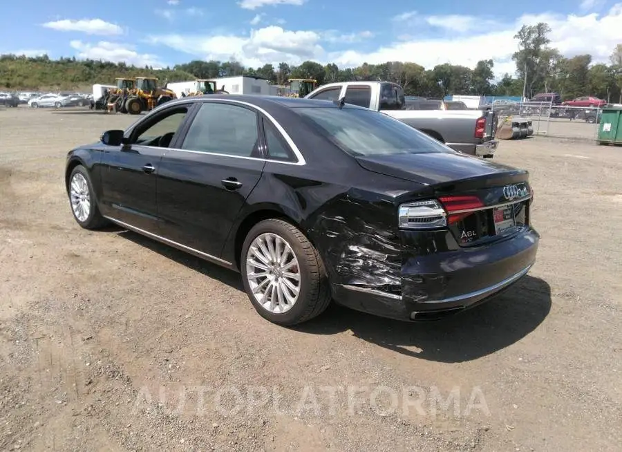 AUDI A8 L 2015 vin WAU3GAFD1FN014863 from auto auction Iaai