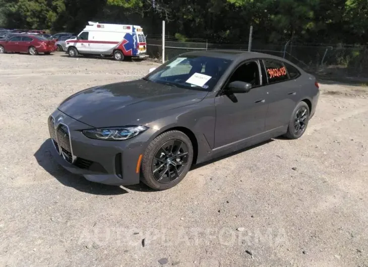 BMW I4 2022 vin WBY73AW03NFN18531 from auto auction Iaai