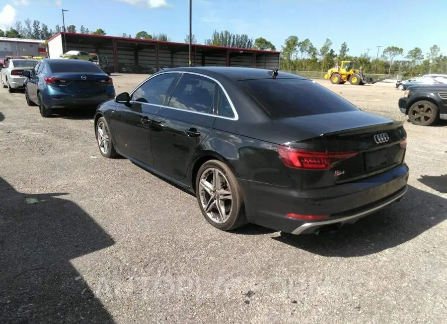 AUDI S4 2018 vin WAUB4AF40JA042254 from auto auction Iaai