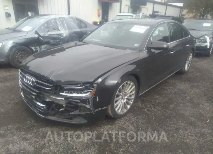 AUDI A8 2015 vin WAUJGAFD3FN010188 from auto auction Iaai