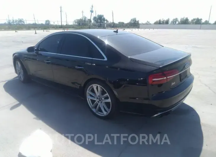 AUDI S8 2016 vin WUAJ5AFDXGN900264 from auto auction Iaai