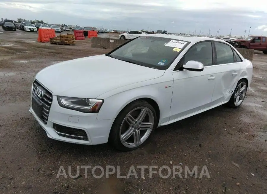 AUDI S4 2016 vin WAUBGAFL0GA002859 from auto auction Iaai