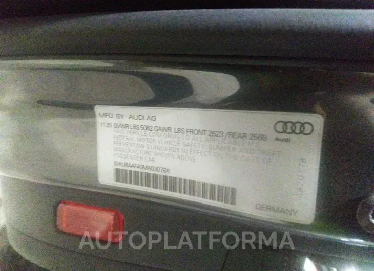 AUDI S4 2021 vin WAUB4AF40MA030786 from auto auction Iaai