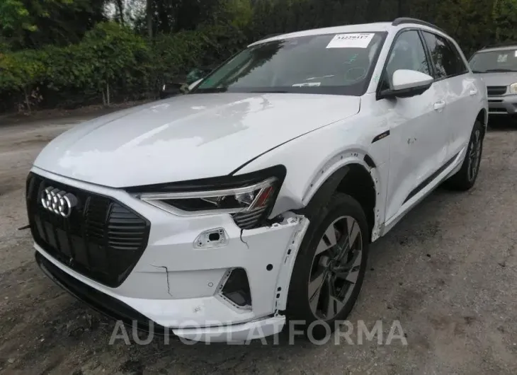 AUDI E-TRON 2021 vin WA1AAAGE5MB010276 from auto auction Iaai