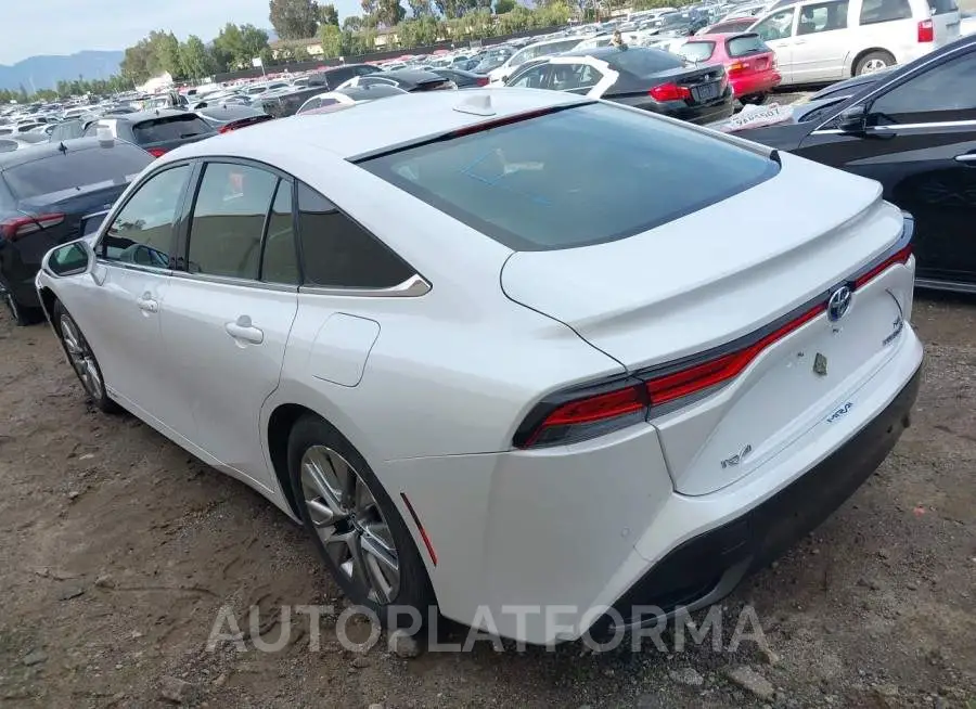 TOYOTA MIRAI 2021 vin JTDAAAAA7MA001564 from auto auction Iaai