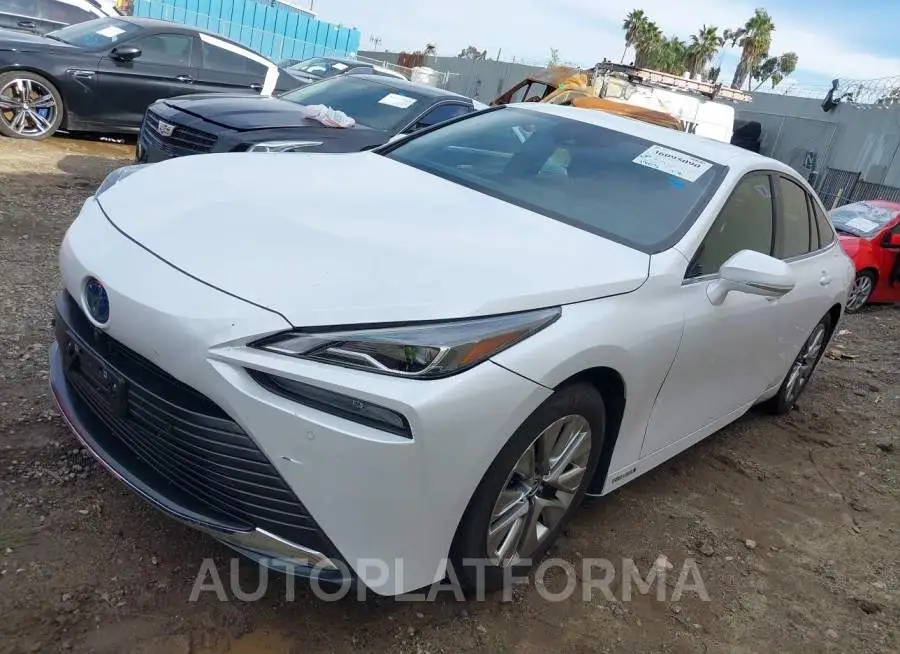 TOYOTA MIRAI 2021 vin JTDAAAAA7MA001564 from auto auction Iaai